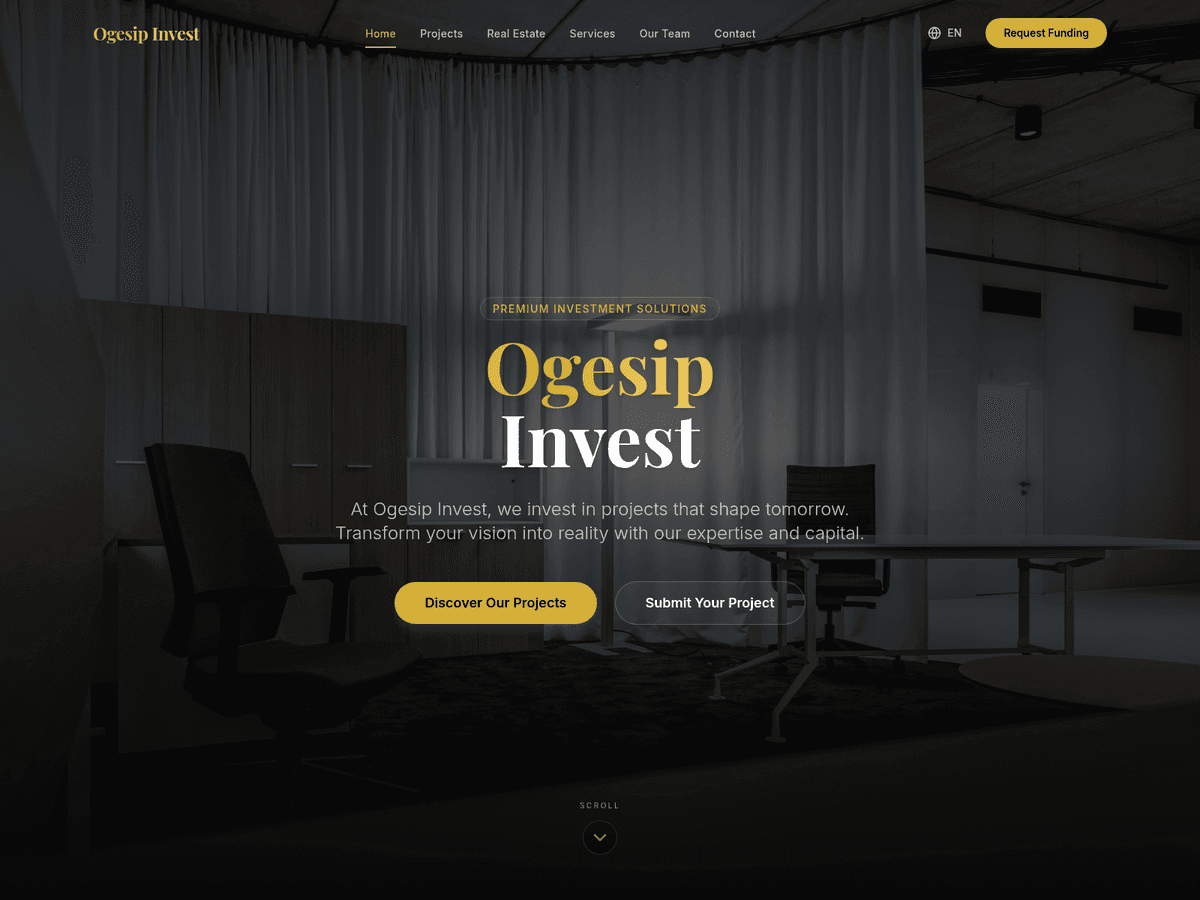 Screenshot von Ogesip Investment