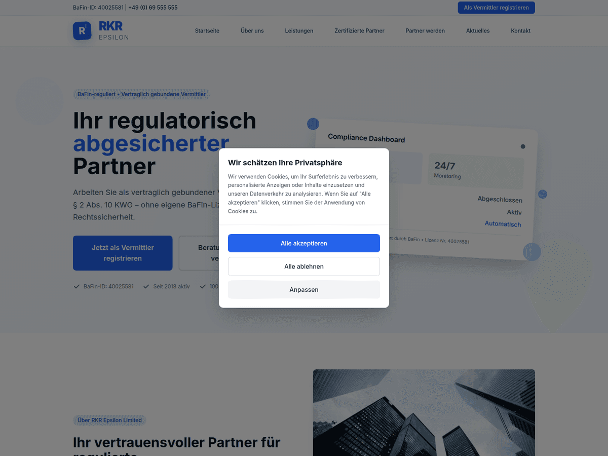 Screenshot der Webseite Rkr Epsilon (rkr-epsilon.com)