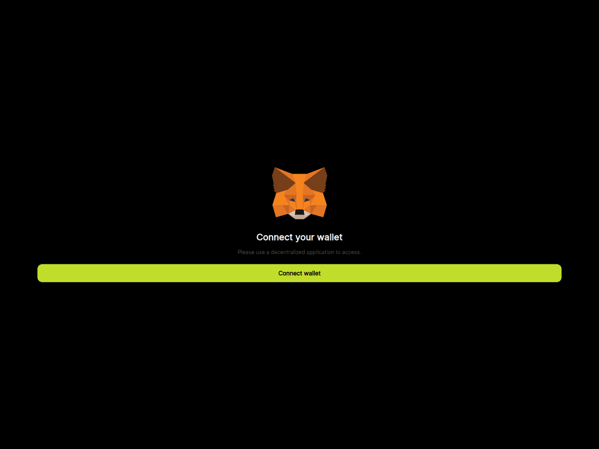 Screenshot von Eth Dapp