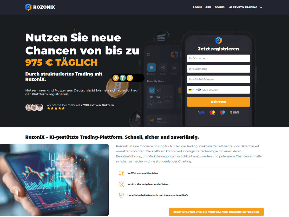 Screenshot von Rozonixai