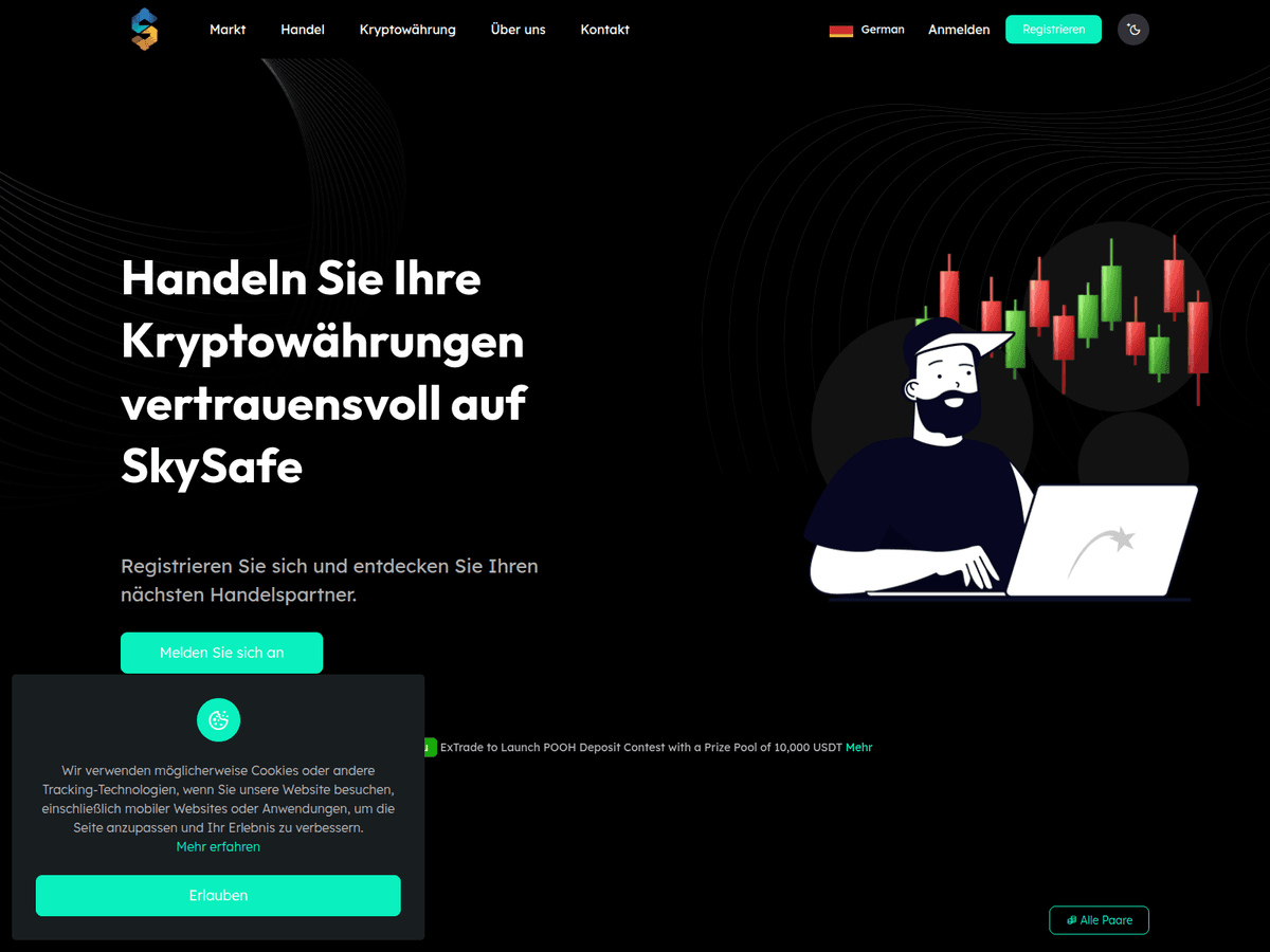 Screenshot von Skysafeinvests