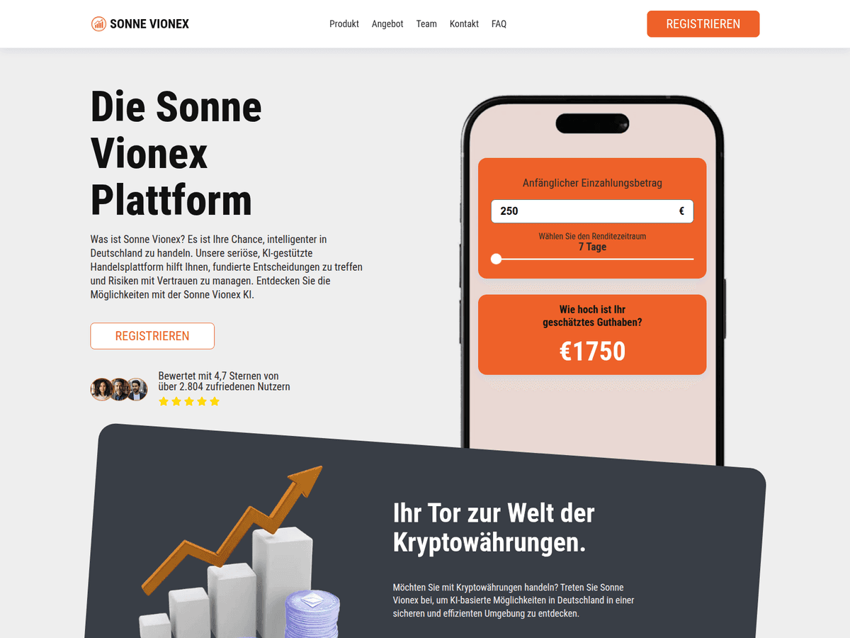 Screenshot der Webseite Sonnevionex (sonnevionex.net)
