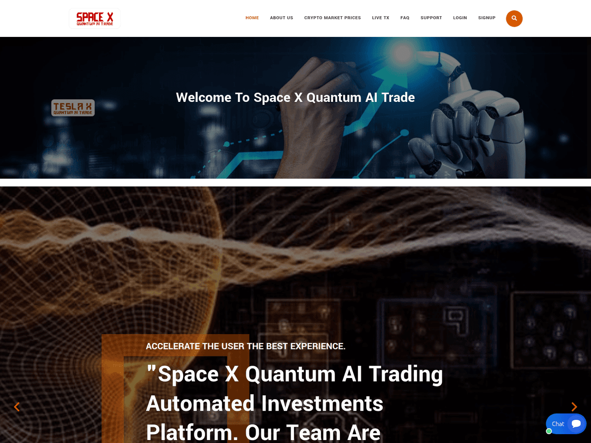 Screenshot von Spacexmarketsfund