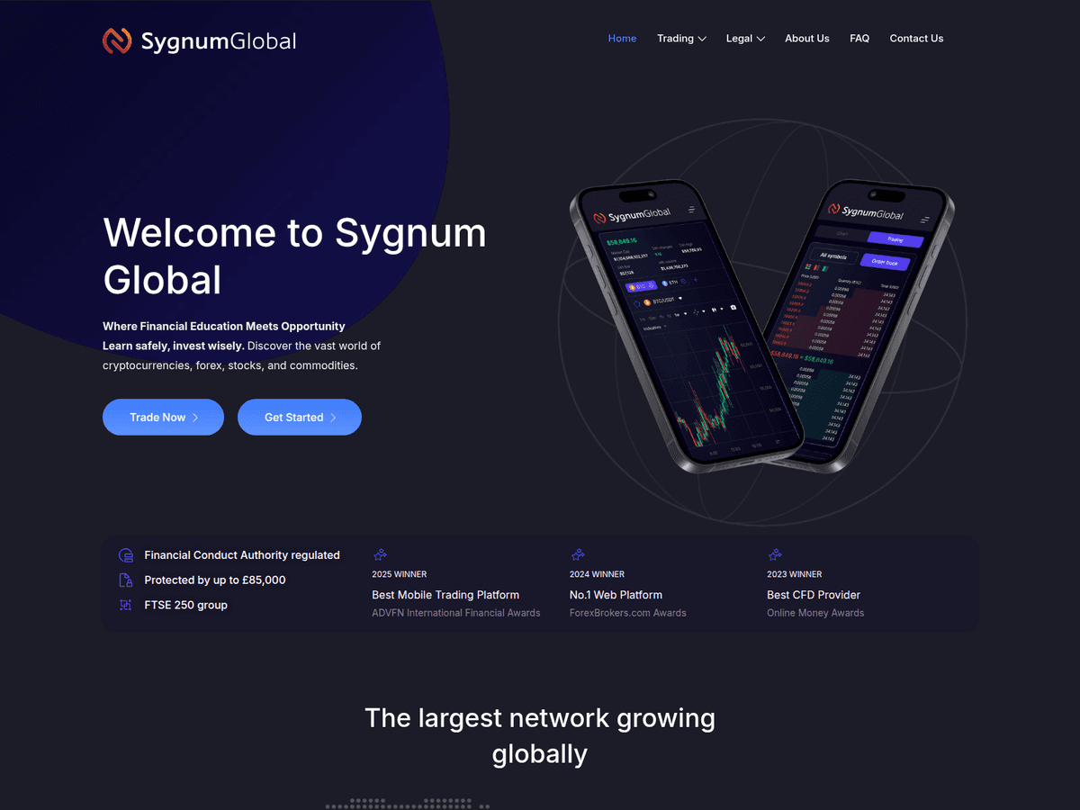 Screenshot von Sygnumglobal