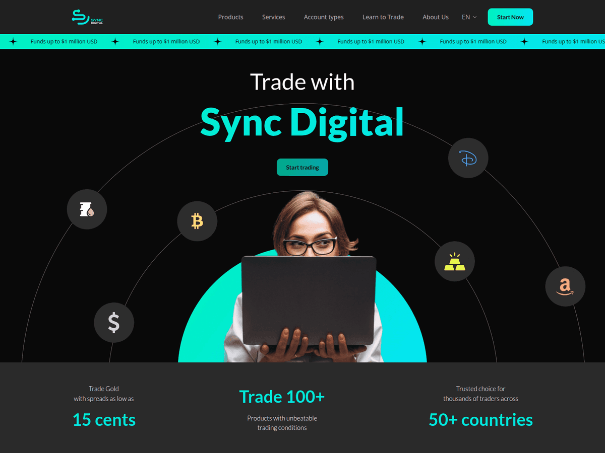 Screenshot von Sync Digital