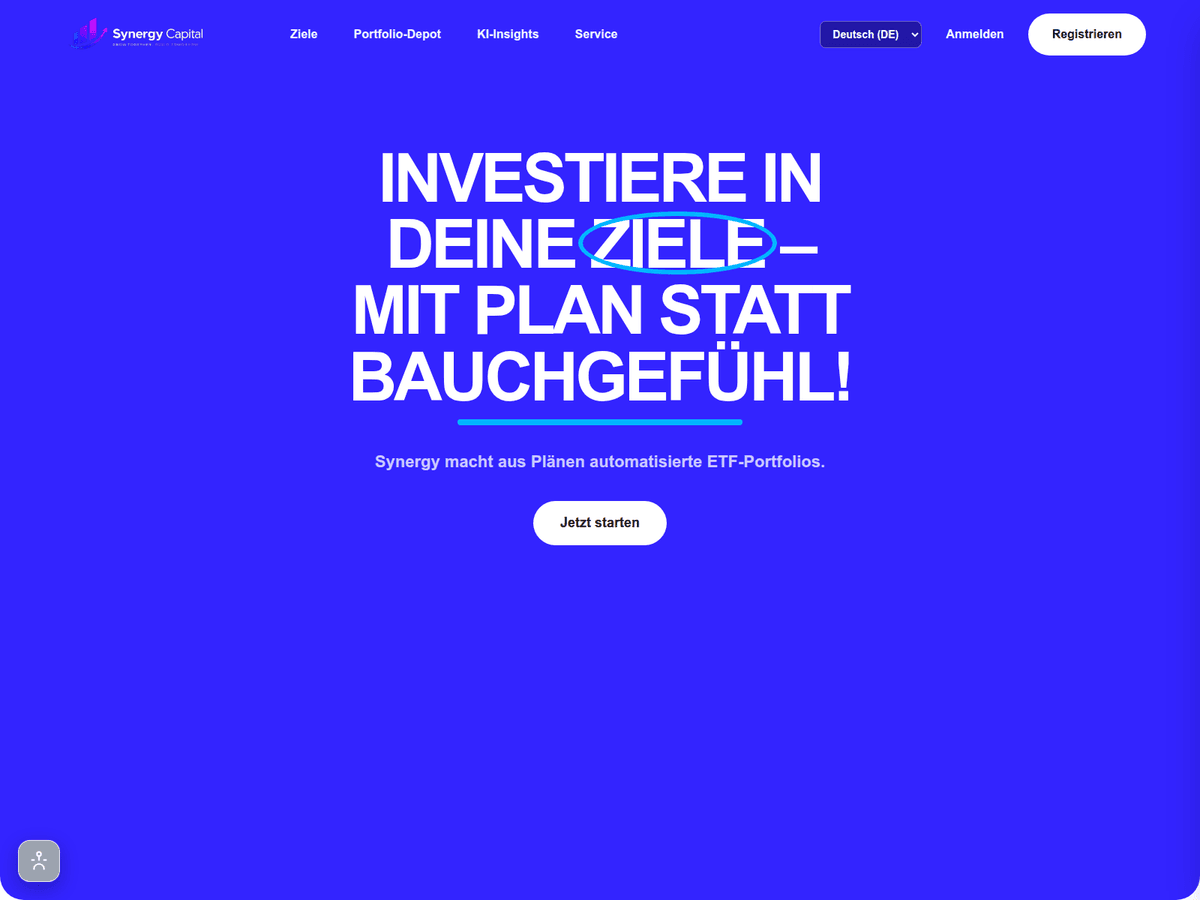 Screenshot von Synergycapital
