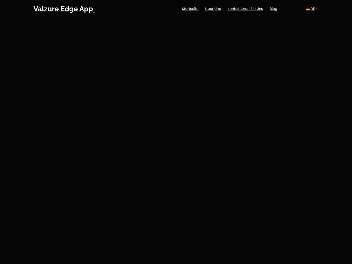 Screenshot der Webseite Thevalzureedgeapp (thevalzureedgeapp.com)