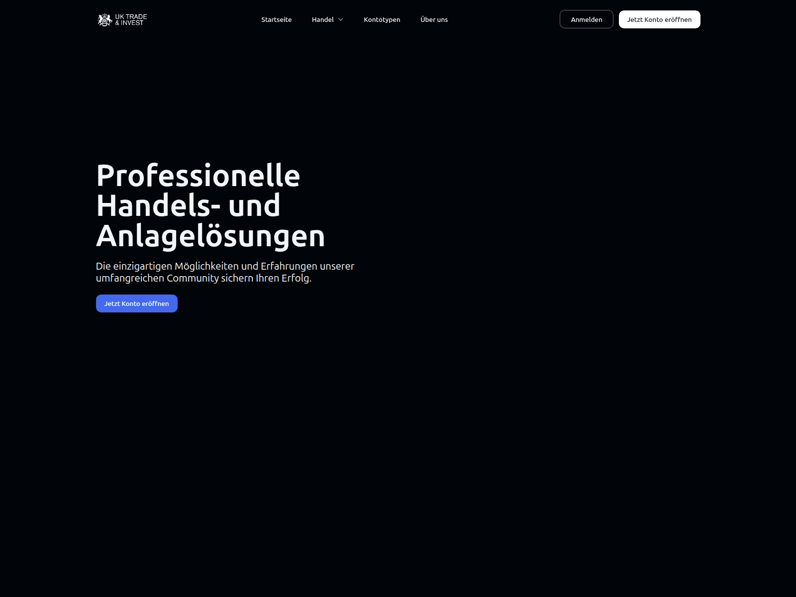 Screenshot der Webseite Uk Trd (uk-trd.investments)