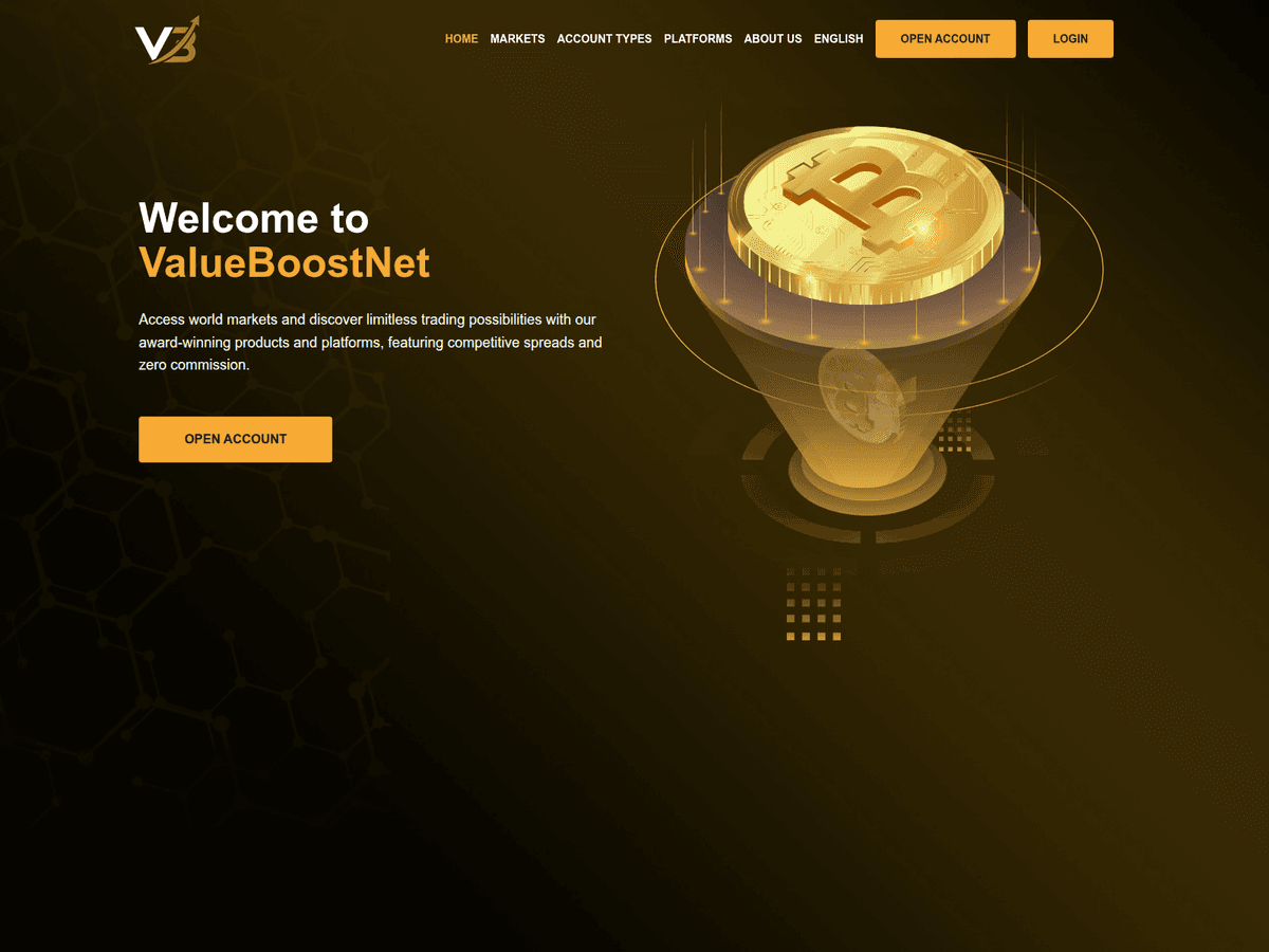 Screenshot von Valueboostnet