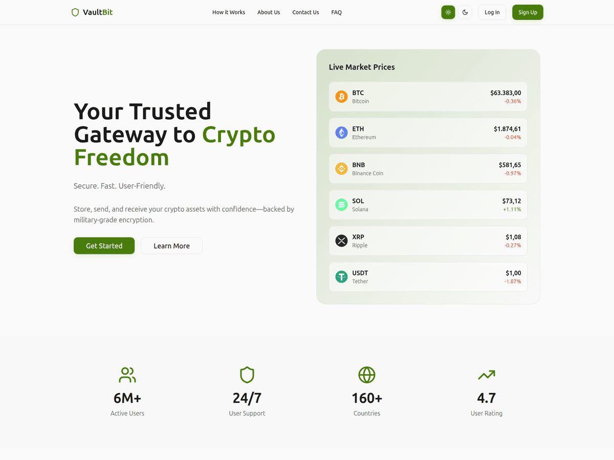 Screenshot von Vault Bit