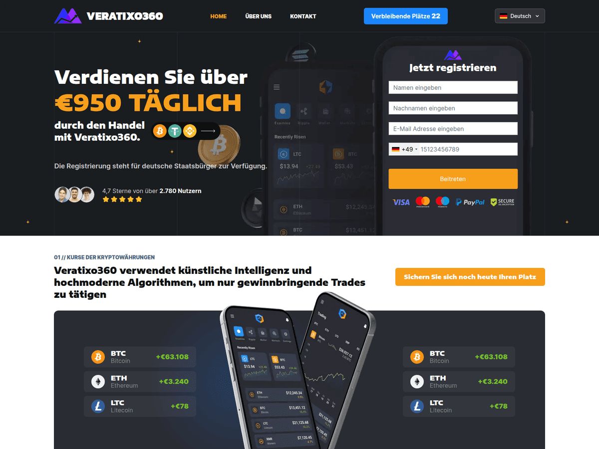 Screenshot von Veratixo360 Go