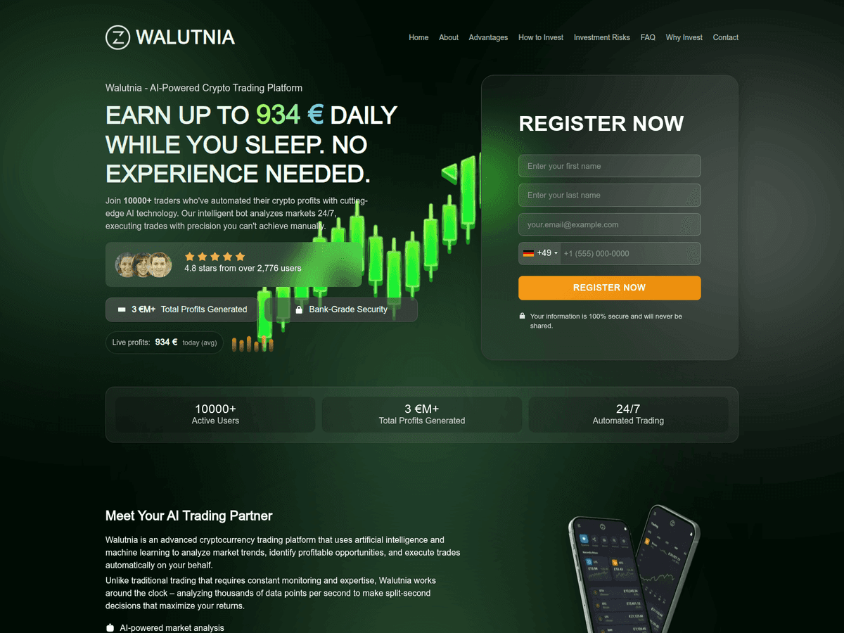 Screenshot der Webseite Walutnia (walutnia.org)