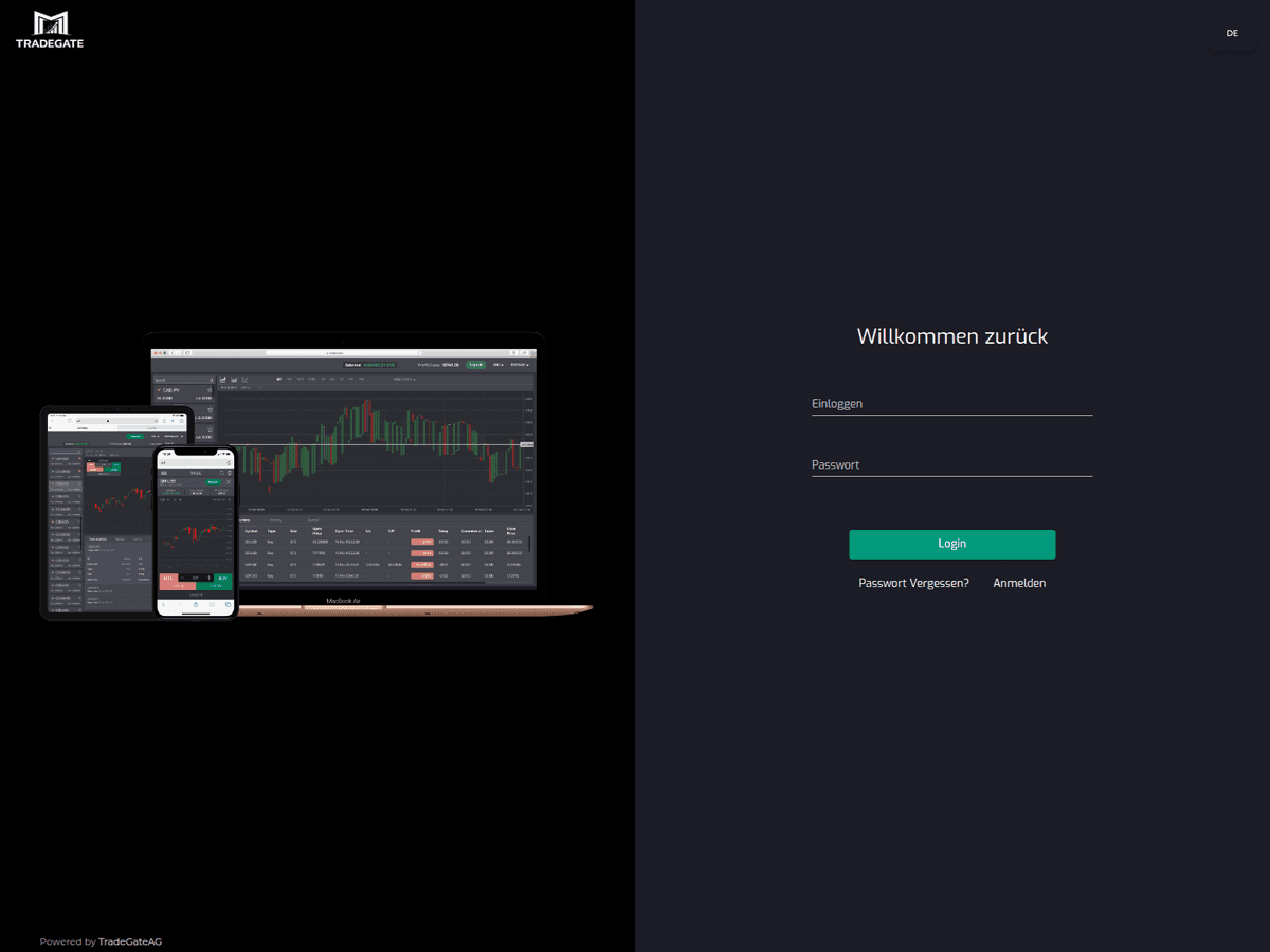 Screenshot von Tradegateag