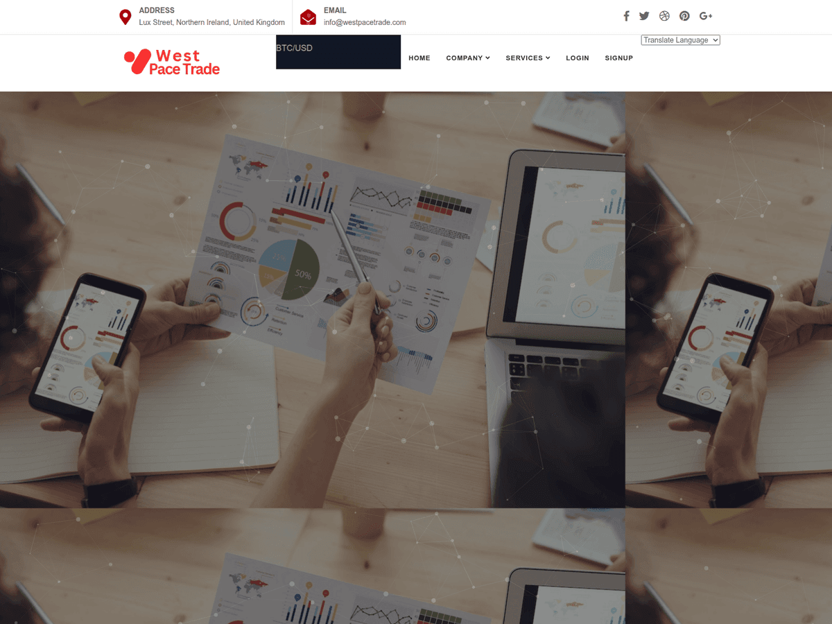 Screenshot der Webseite Westpacetrade (westpacetrade.com)