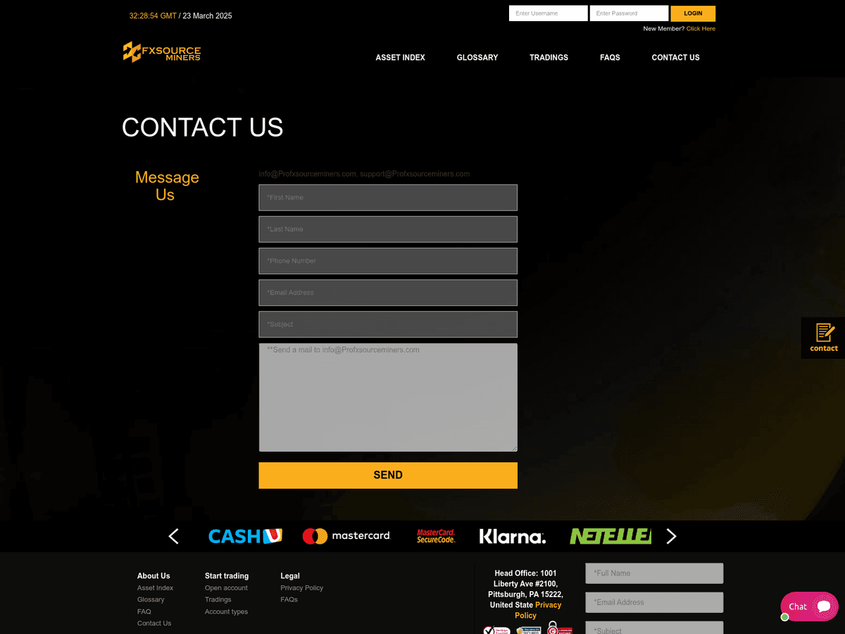 Screenshot von Profxsourceminers