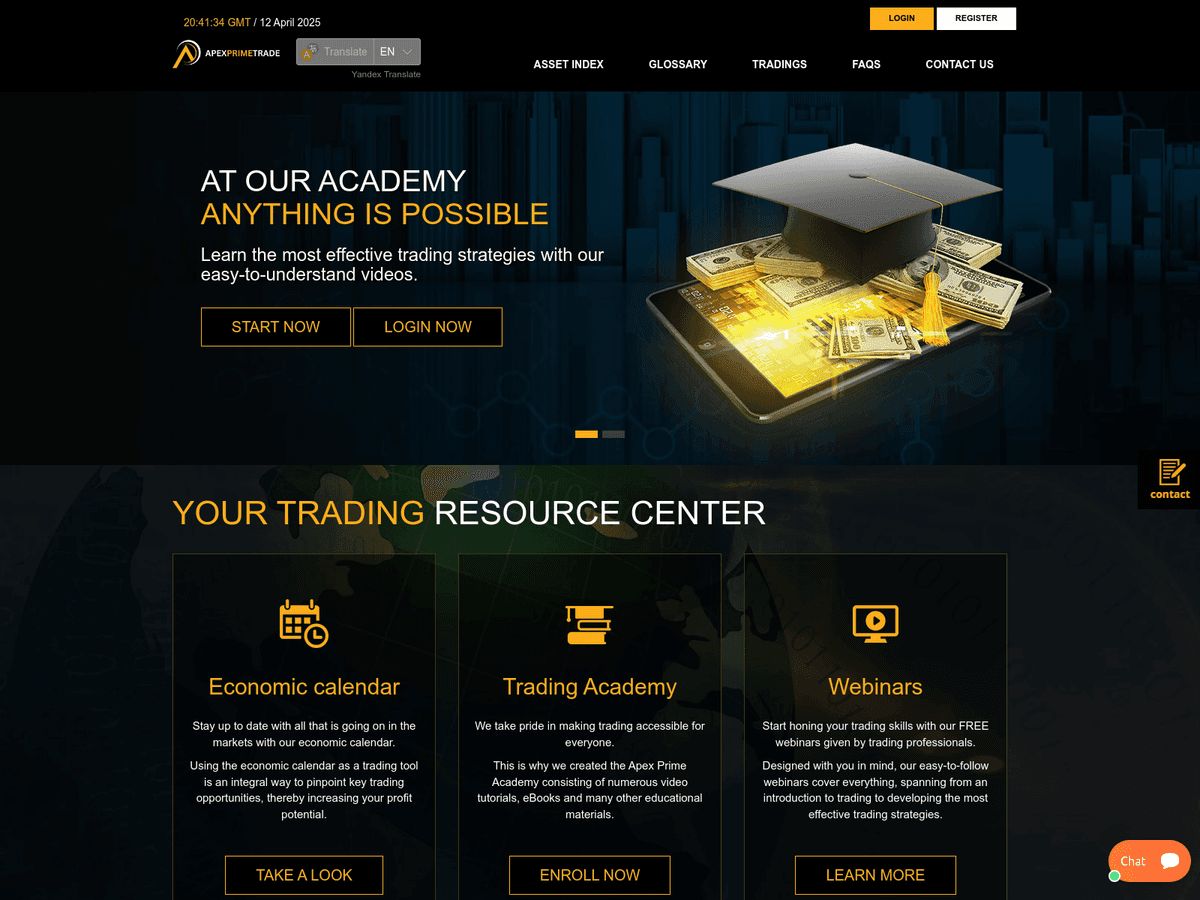 Screenshot von Apex360trade