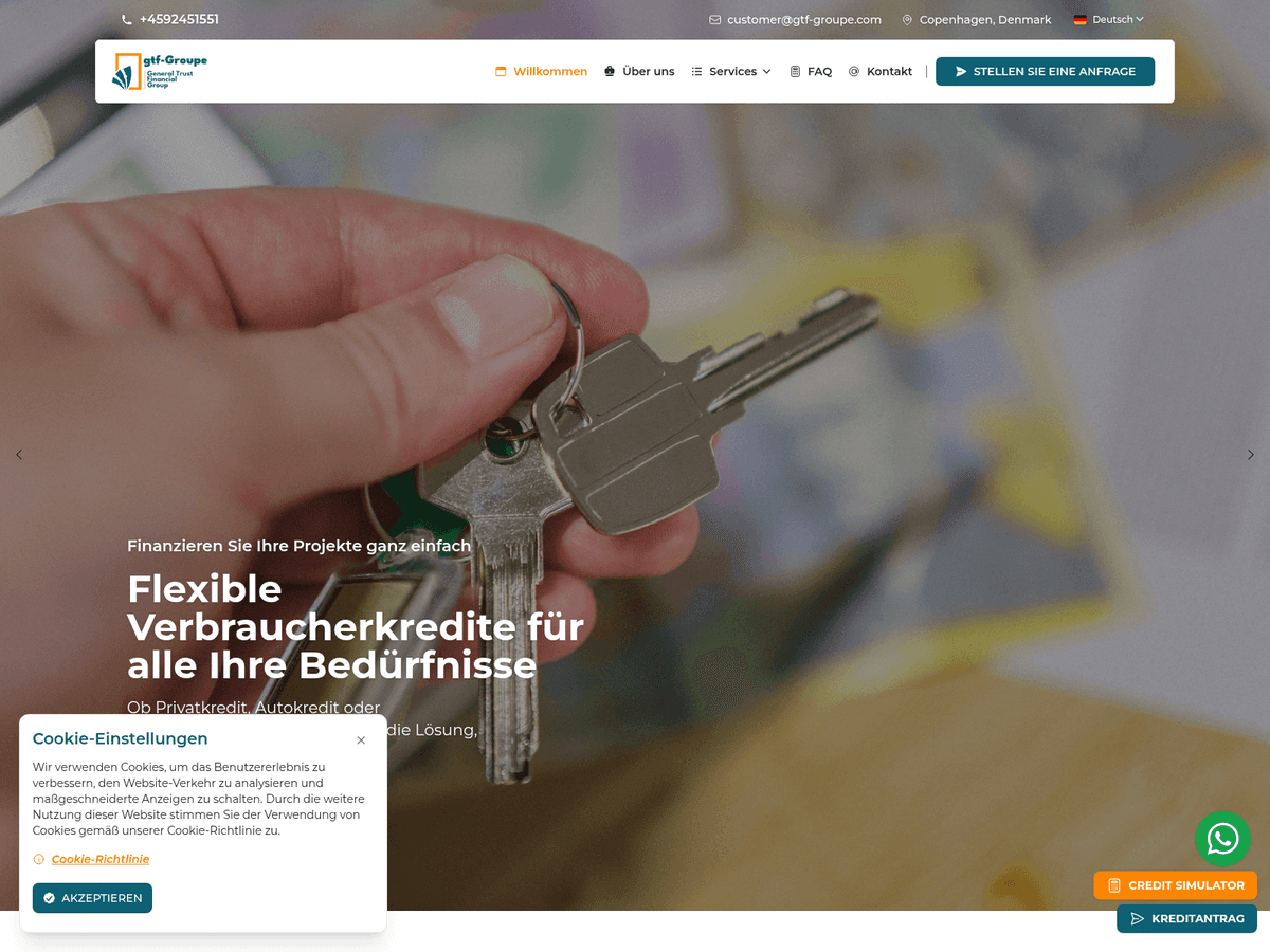 Screenshot der Webseite Gtf Groupe (gtf-groupe.com)