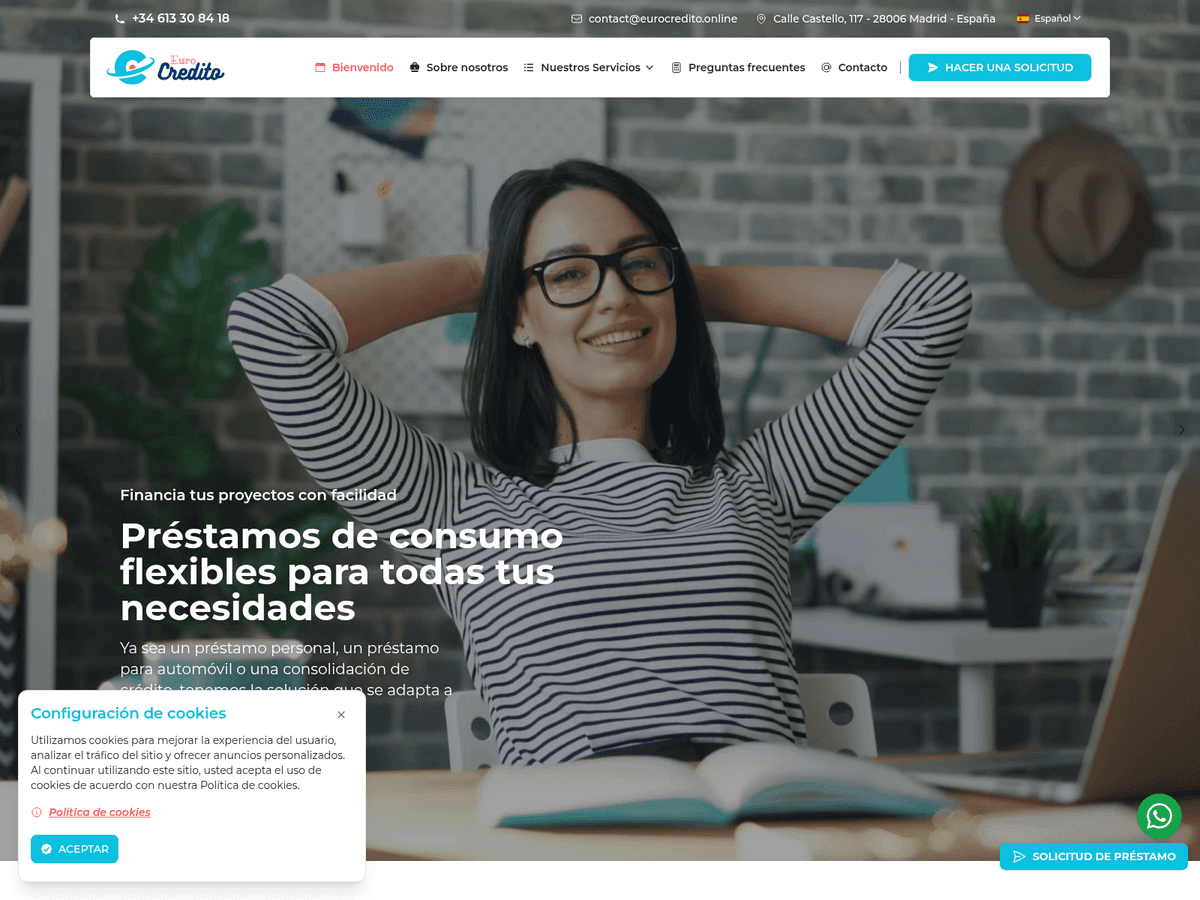 Screenshot von Eurocredito