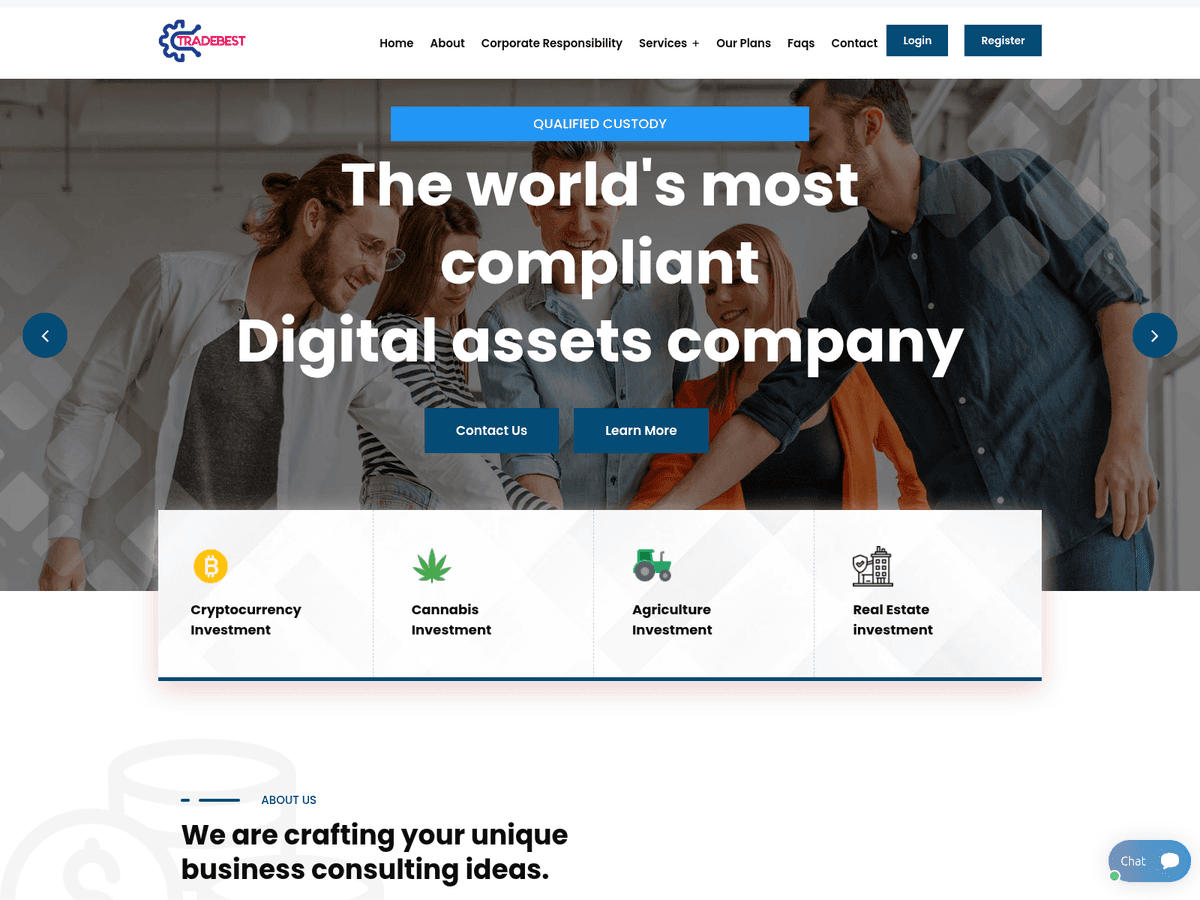 Screenshot der Webseite Tradebestlimited (tradebestlimited.net)