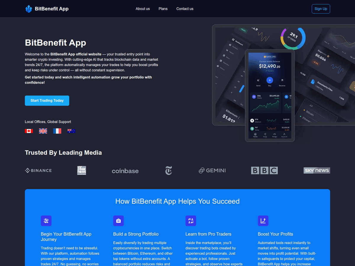 Screenshot von Benefitbit