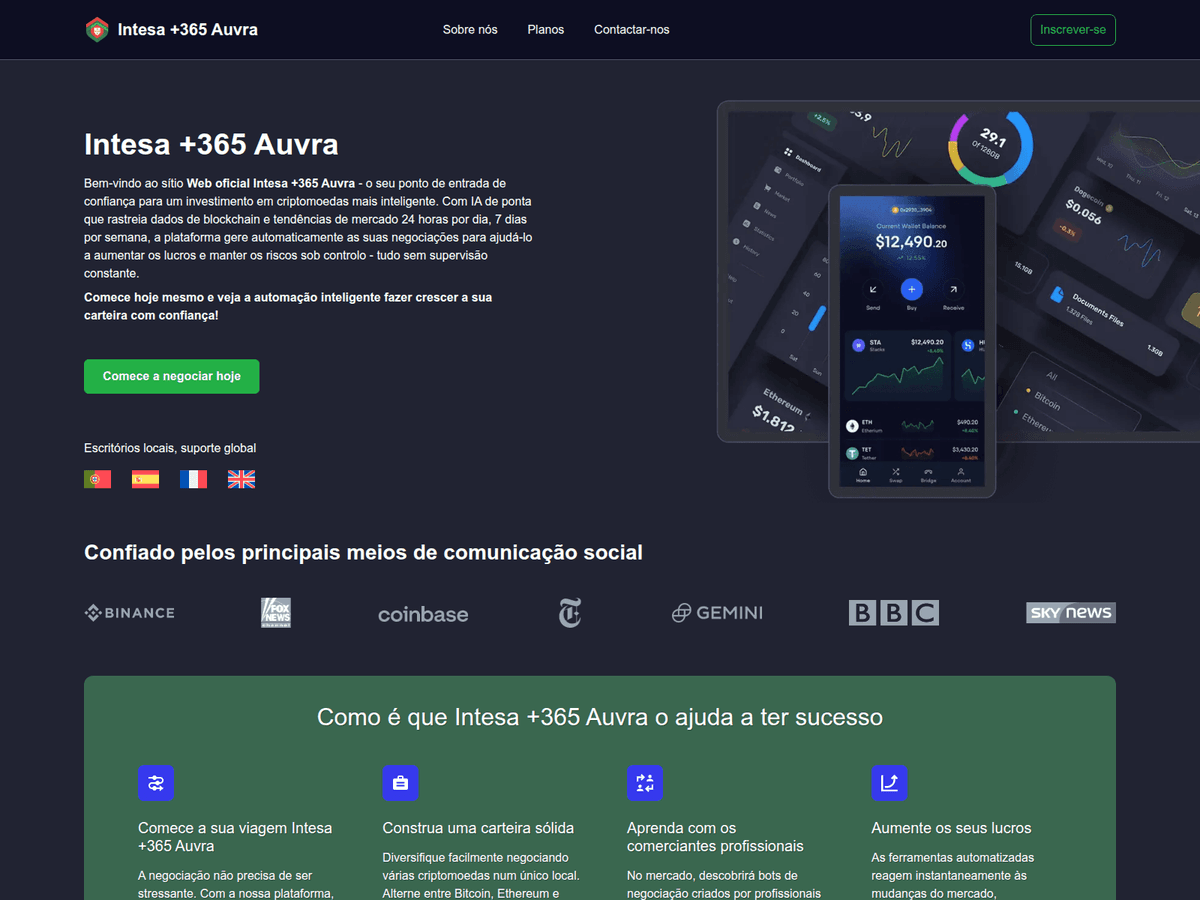 Screenshot von Intesa365auvra
