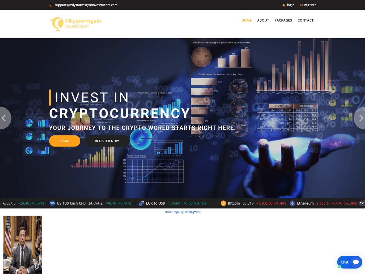 Screenshot von Milystormsgaininvestments