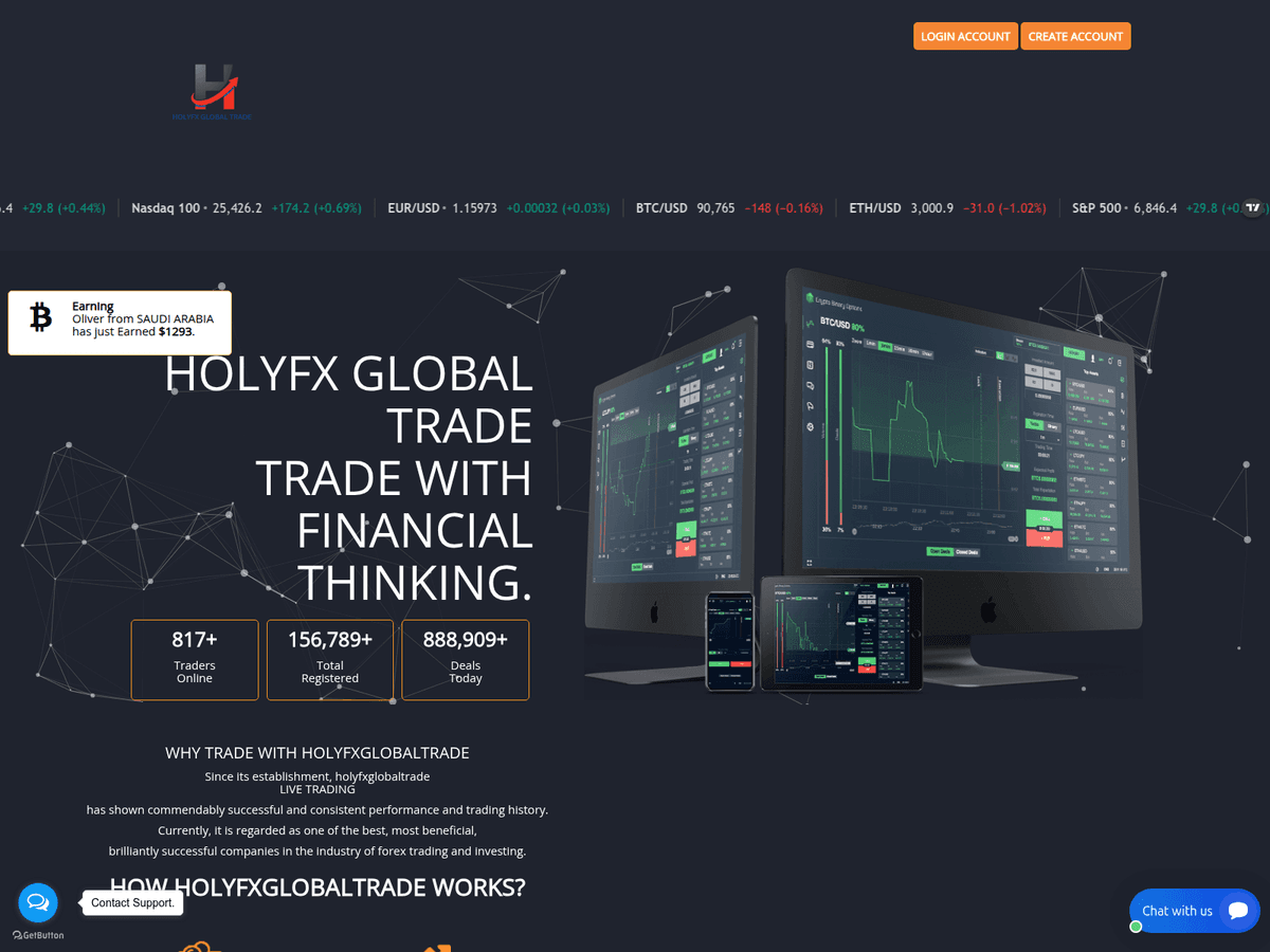 Screenshot von Holyfxglobaltrade