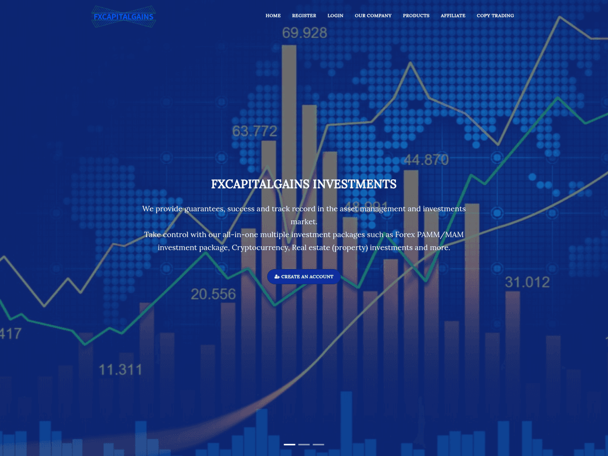 Screenshot von Fxcapitalgains