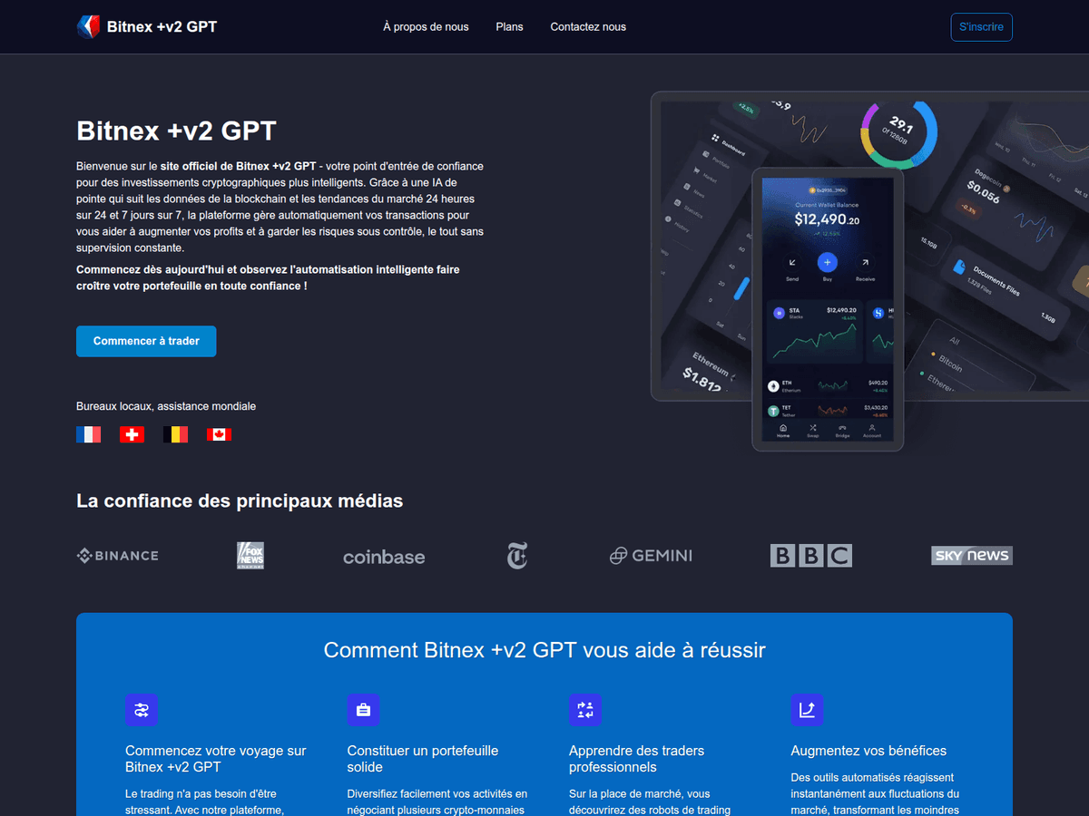Screenshot von Bitnexv2gpt