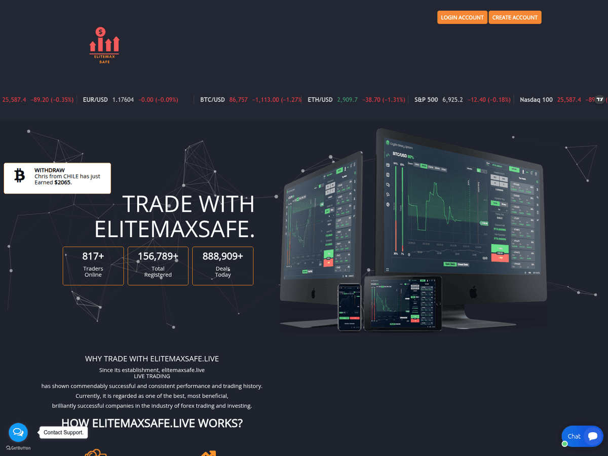 Screenshot von Elitemaxsafe