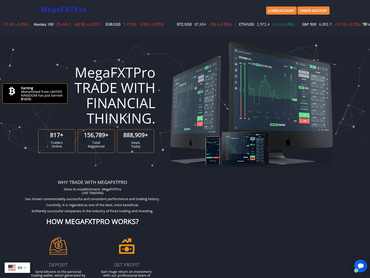 Screenshot von Megafxtpro