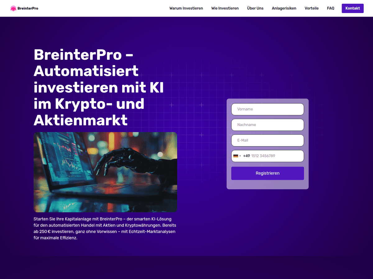 Screenshot von Breinterpro