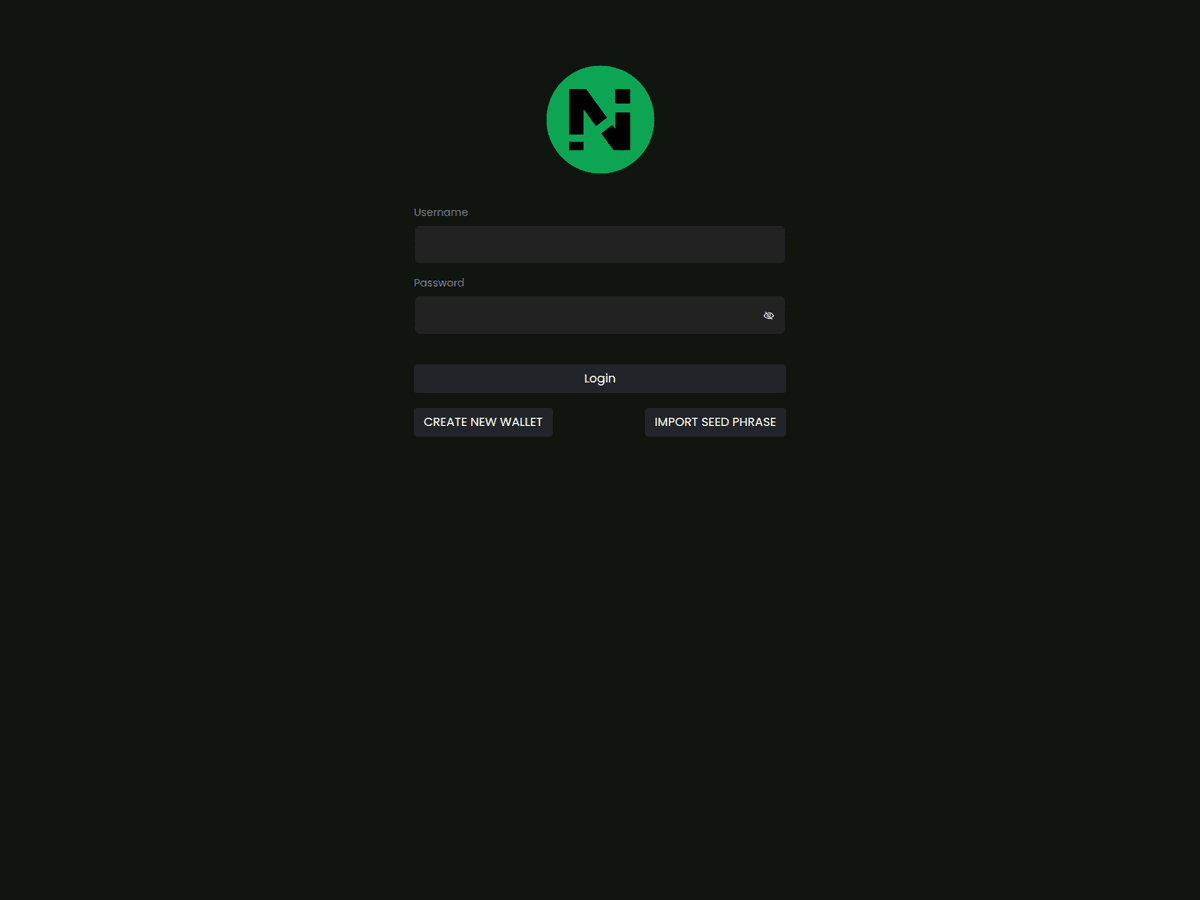 Screenshot von Nyxwallet