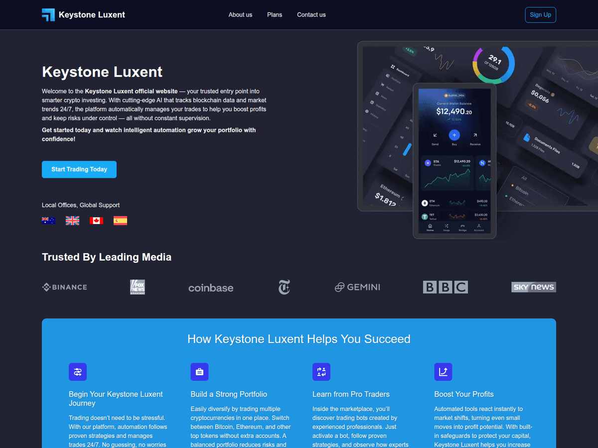 Screenshot von Keystoneluxentofficial