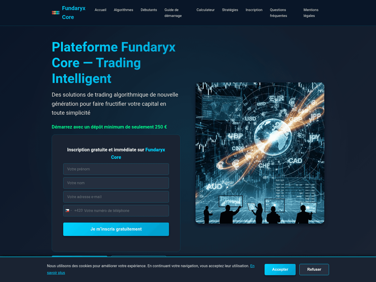Screenshot von Fundaryxcore