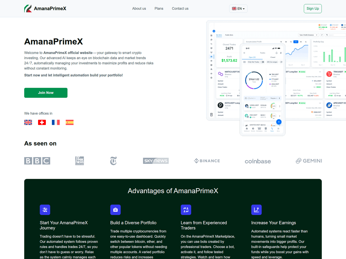 Screenshot von Xprimeamana