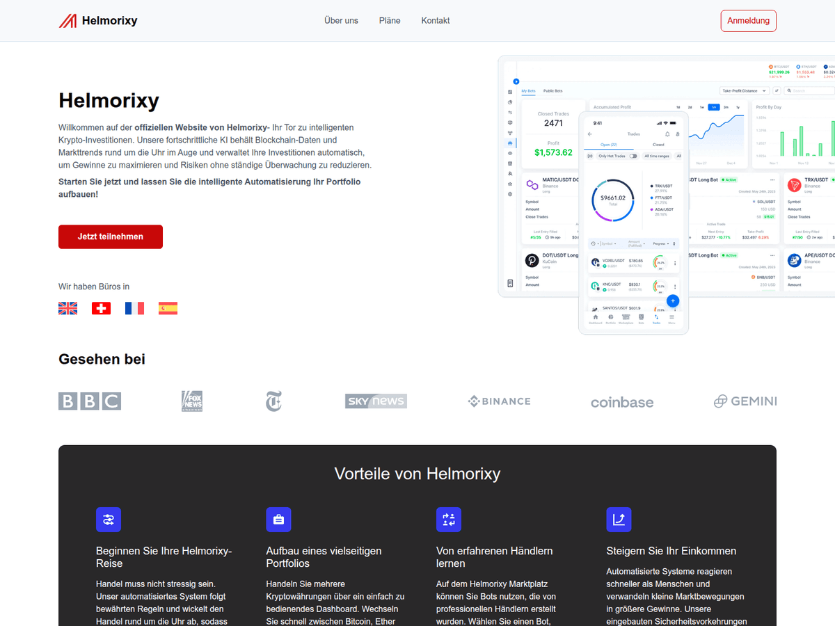 Screenshot von Helmorixy