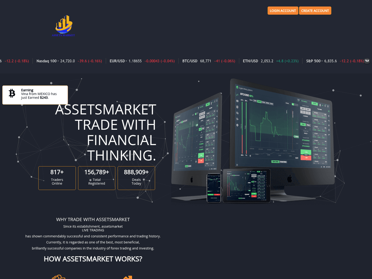 Screenshot von Assetsmarket