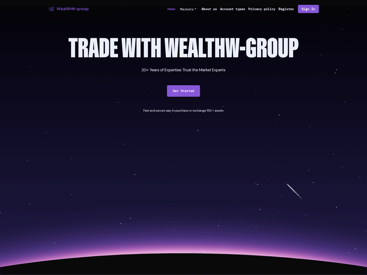 Screenshot von Wealthw Group