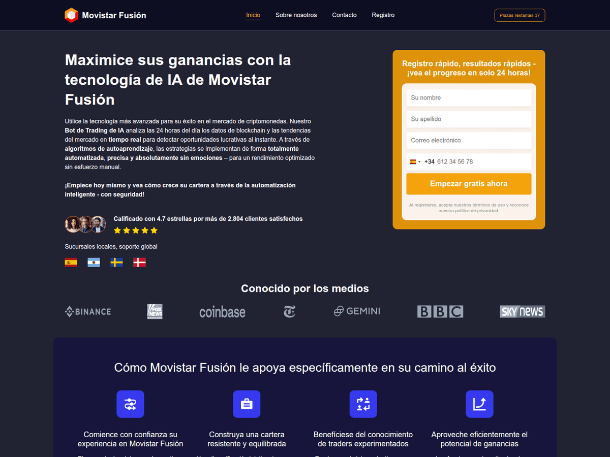 Screenshot von Movistar Fusion