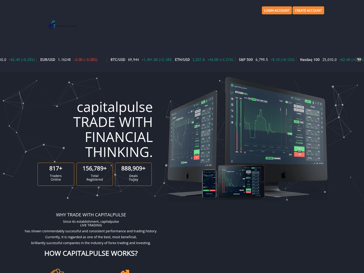 Screenshot von Capitalpulse