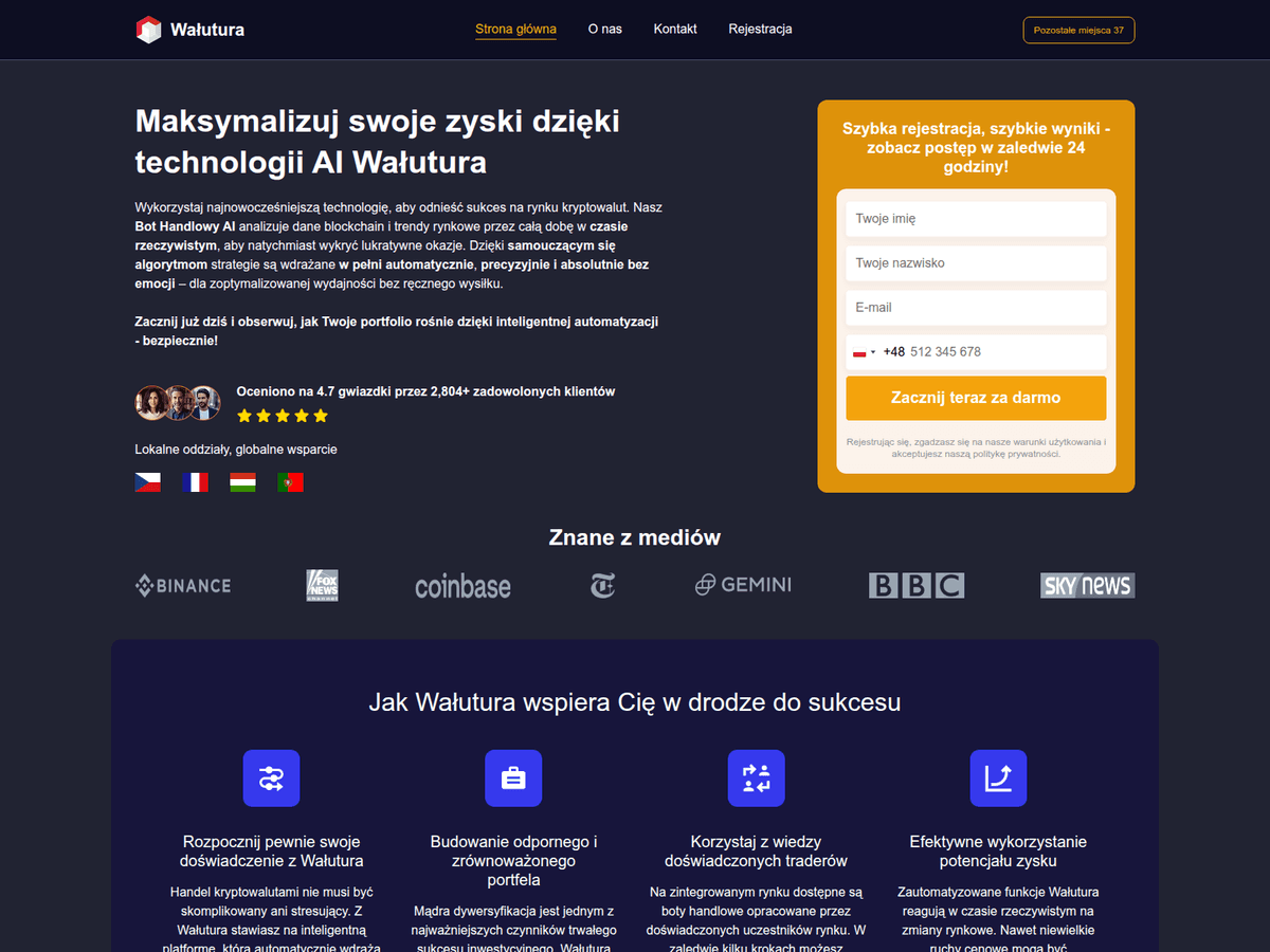 Screenshot von Walutura