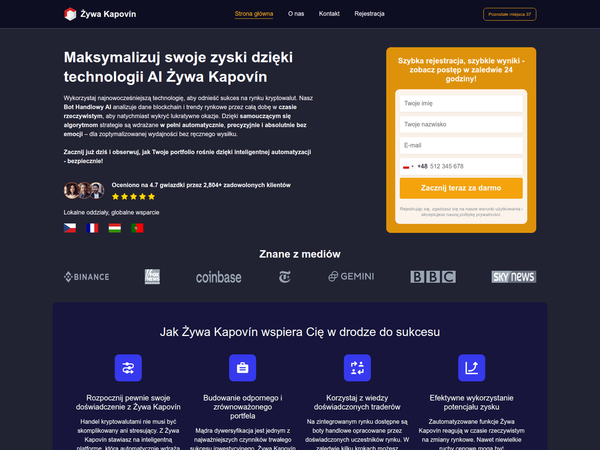 Screenshot von Zywakapovin