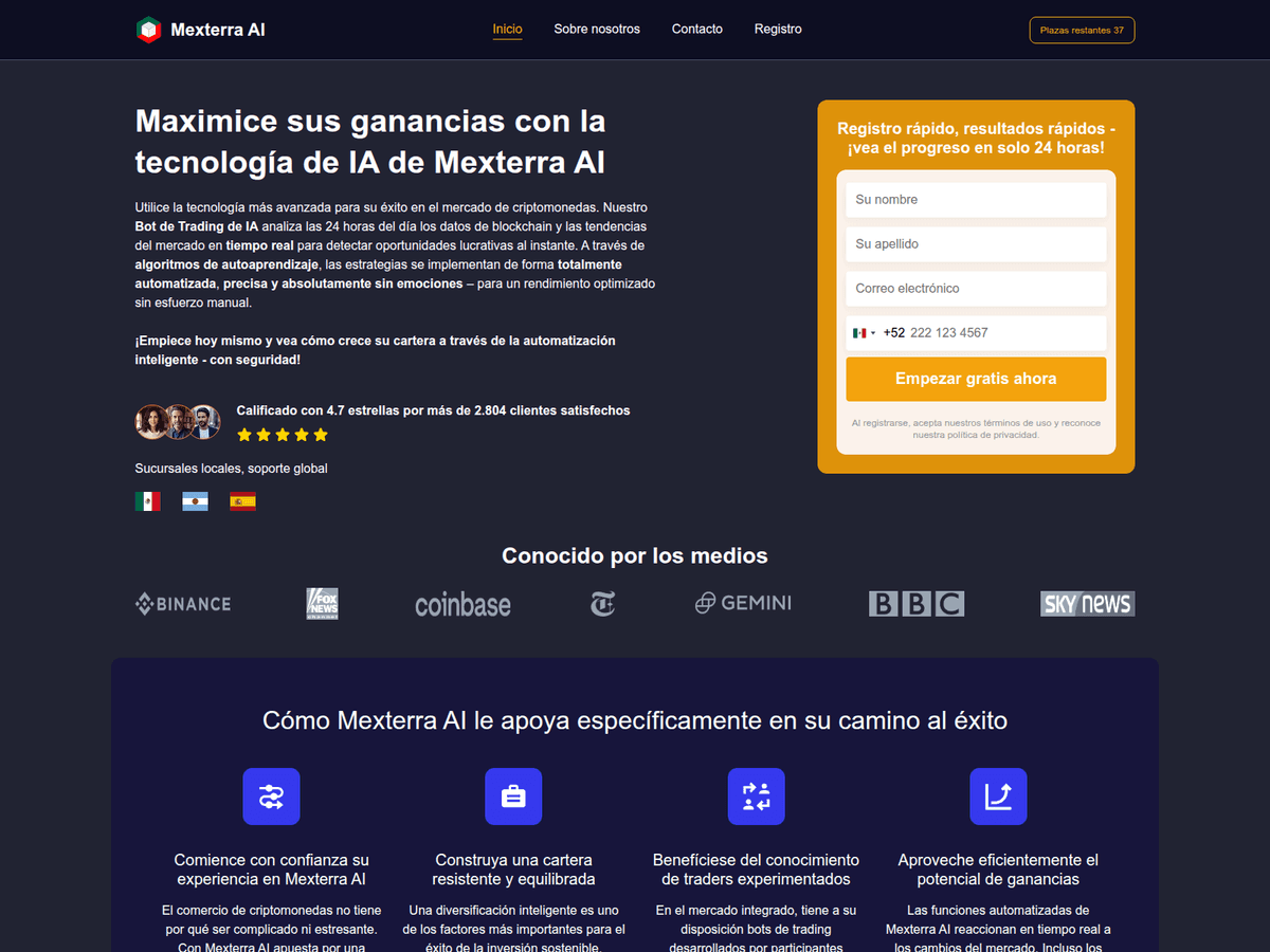 Screenshot von Mexterraai