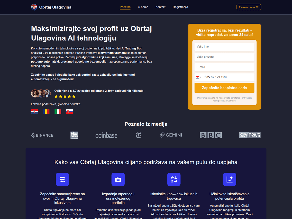 Screenshot von Obrtaj Ulagovina