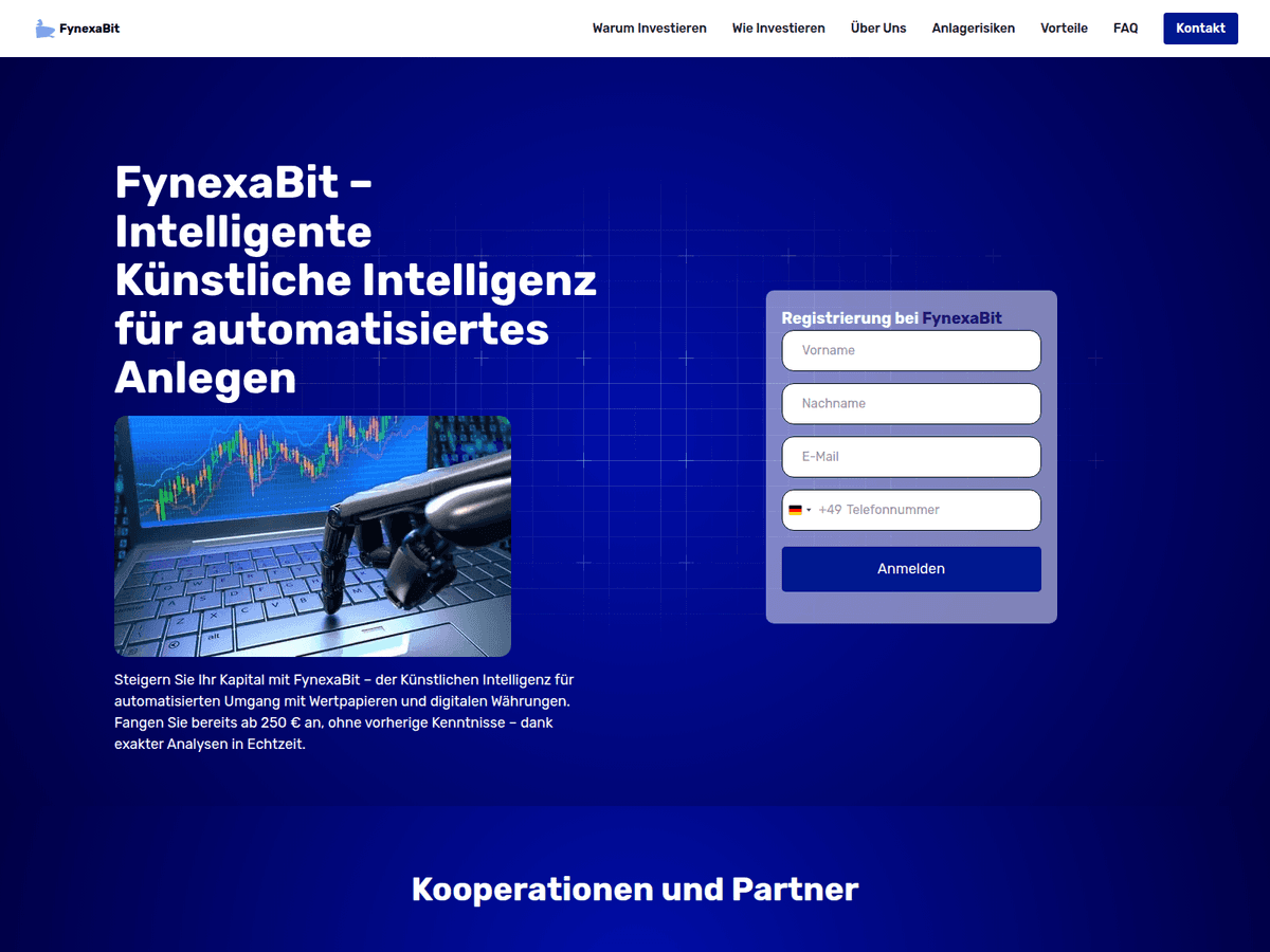 Screenshot von Fynexabit