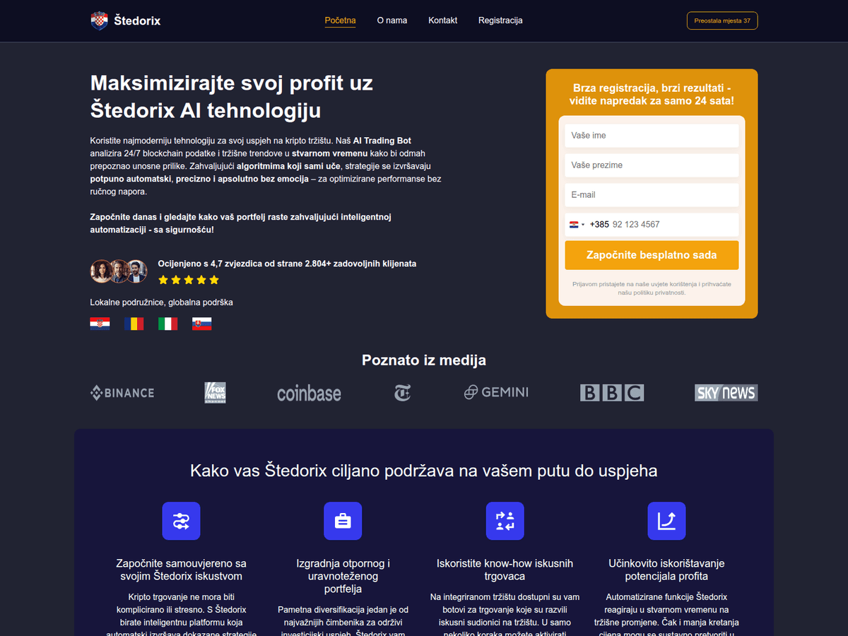 Screenshot der Webseite Stedorix (stedorix.net)