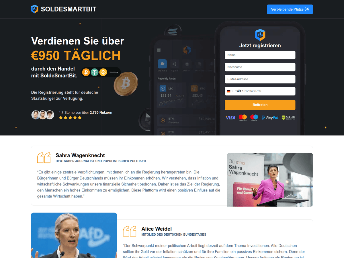 Screenshot von Soldesmartbit