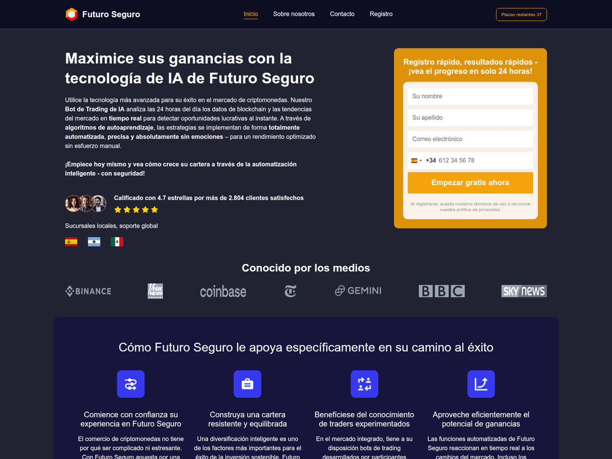 Screenshot von Futuroseguro Ia