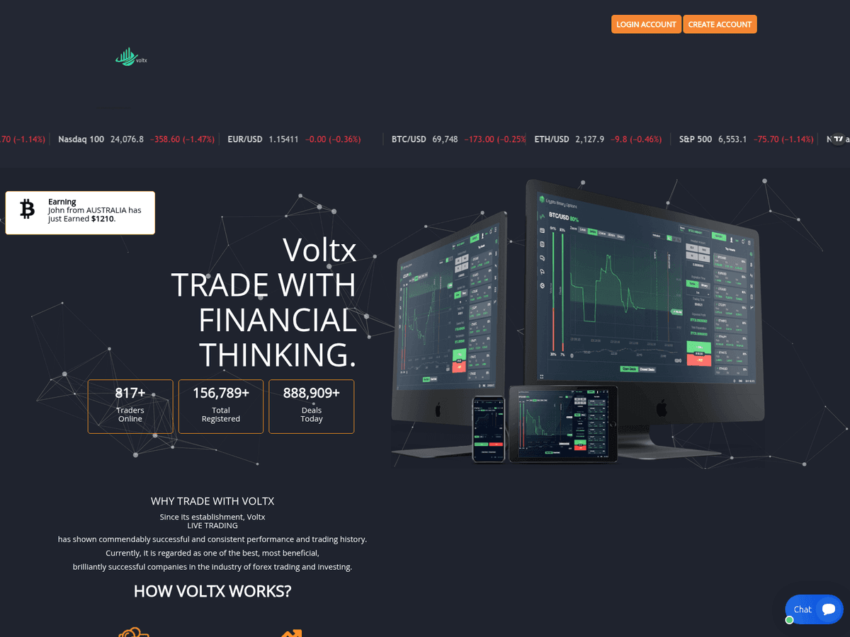 Screenshot von Voltx